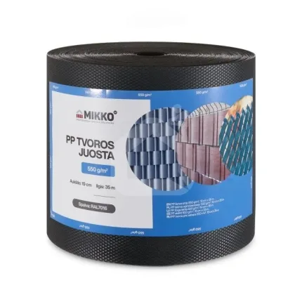 Segmentinės tvoros juosta 190 mm x 35 m, 550 g/m²